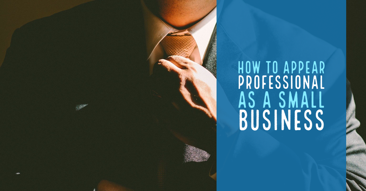 How To Appear Professional As A Small Business