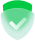Image description: A green security emblem with a checkmark symbolizing emotional support and therapy services, signifying reassurance and validation in providing mental health assistance.