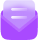 Image description: A purple envelope icon representing nutritional support and meal planning services, emphasizing the convenience and accessibility of dietary assistance.