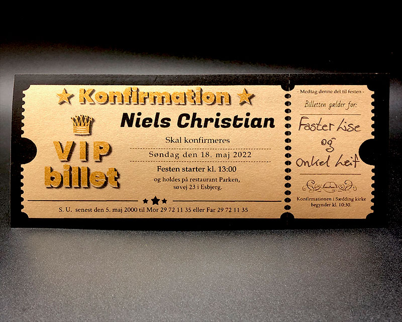 invitation-til-konfirmation-Billet-VIP