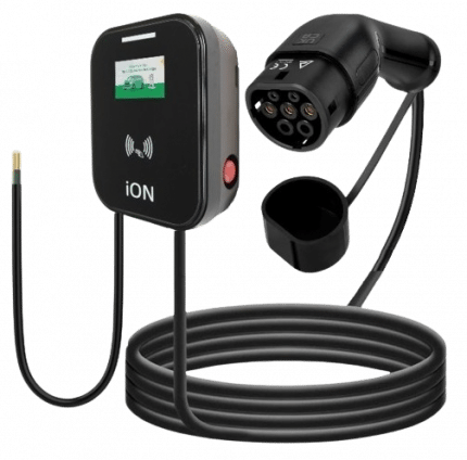 iON Touch Screen Tethered Type 2 EV Charger, iON EV Chargers