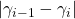 |\gamma_{i-1}-\gamma_i|