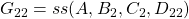 G_{22}=ss(A,B_2,C_2,D_{22})