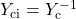 Y_\mathrm{ci}= Y_\mathrm{c}^{-1}