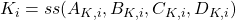 K_i=ss(A_{K,i},B_{K,i},C_{K,i},D_{K,i})