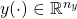 y(\cdot)\in\mathbb{R}^{n_y}