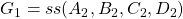 G_1=ss(A_2,B_2,C_2,D_2)