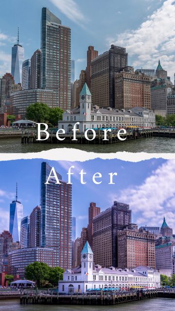 Isa FineArt Photography Retouches photos Before & After : New York - Manhattan