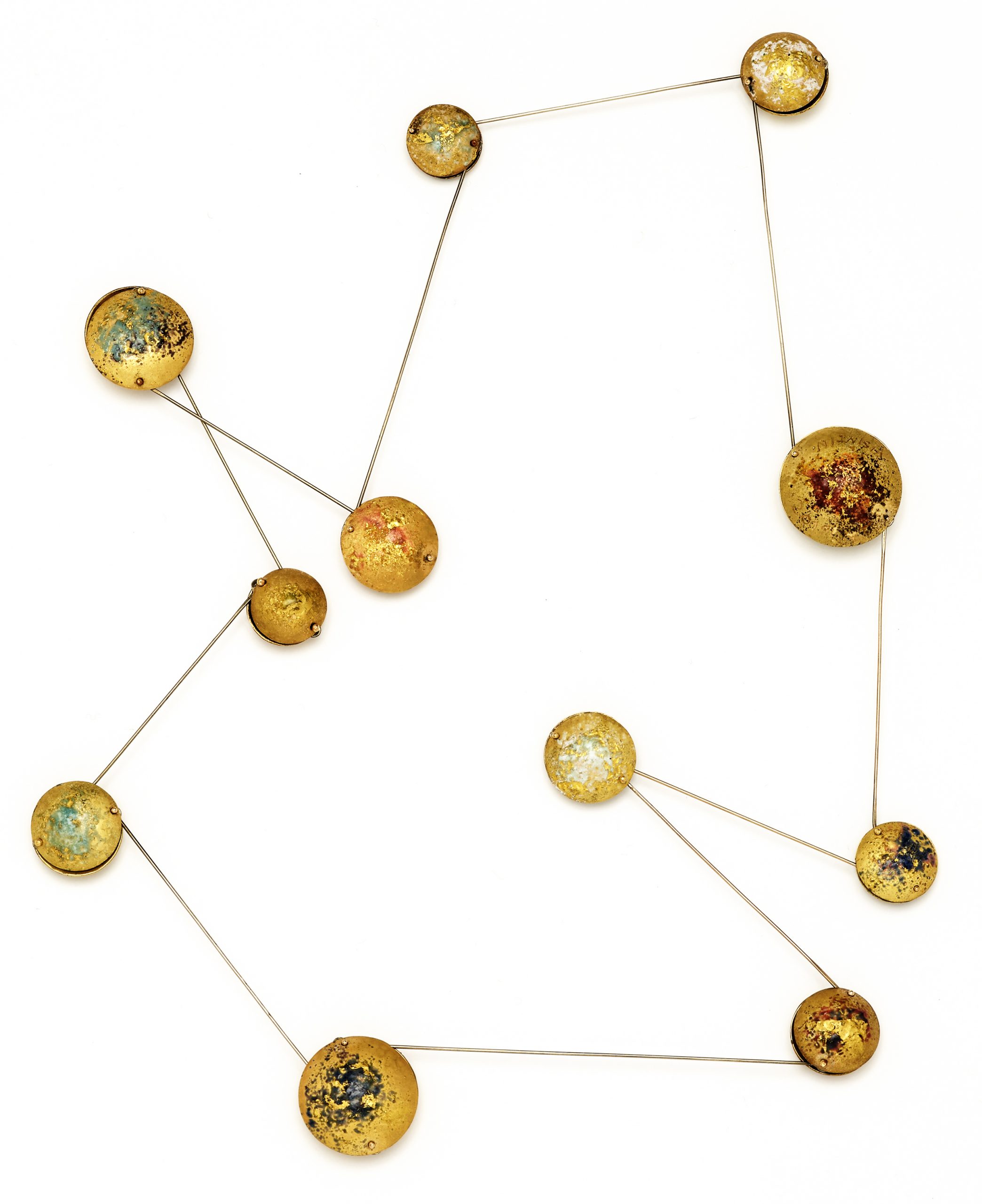 Graziano Visintin, Collier, Gold, Emaille, 2019