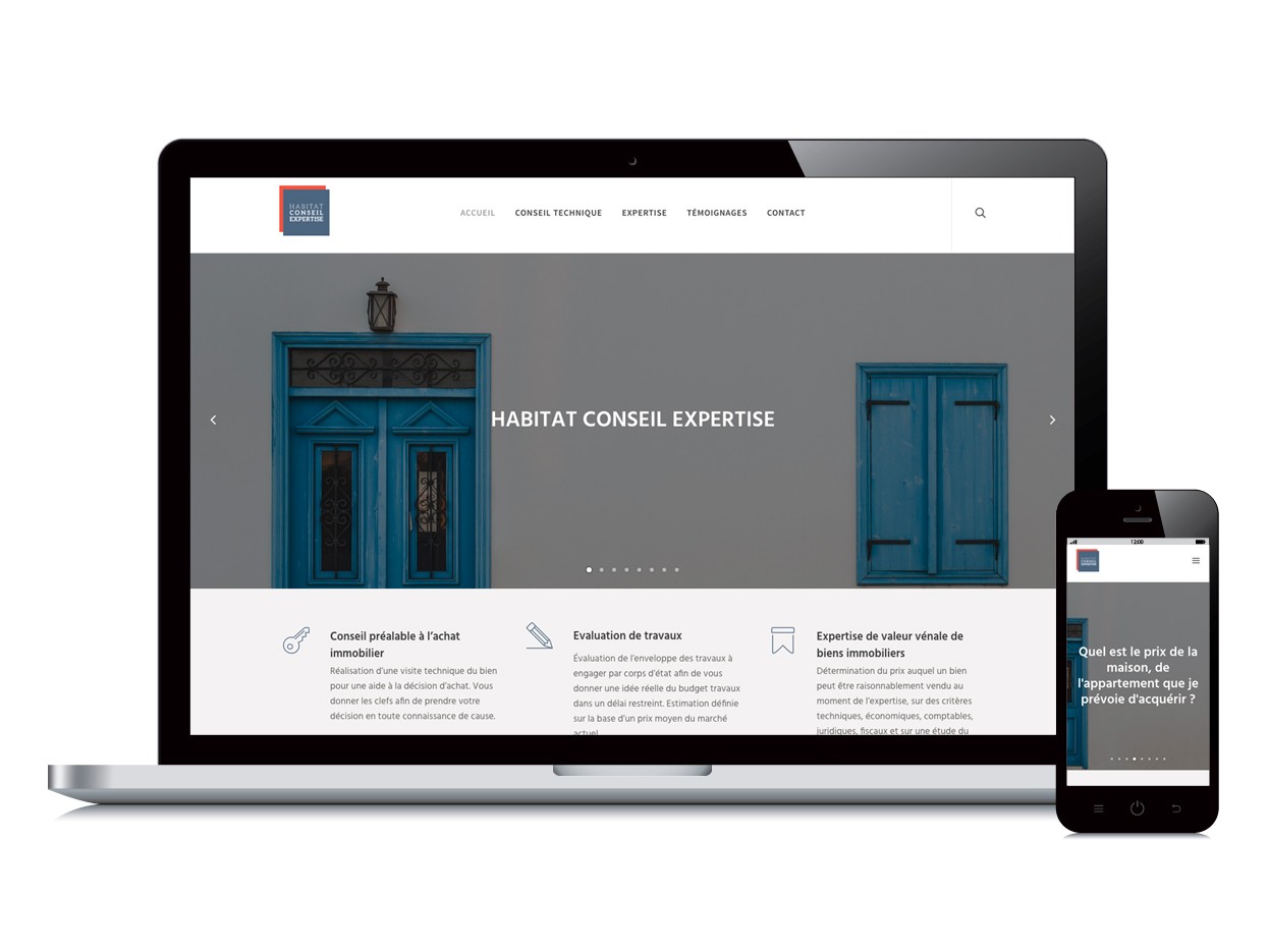 Habitat Conseil Expertise site web