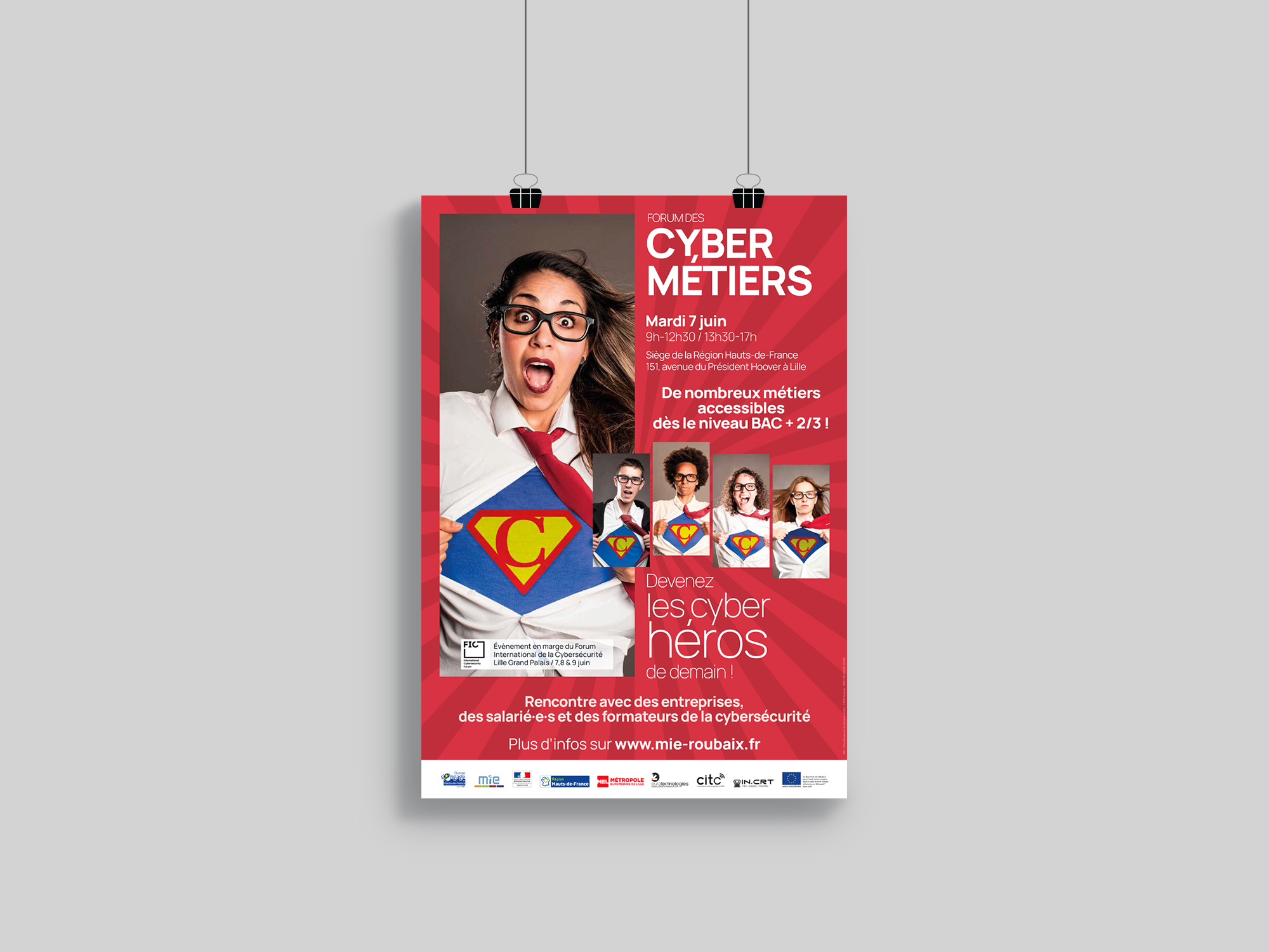 Cyber métiers affiche