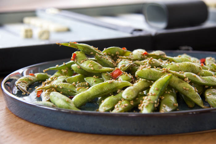 Spicey edamame