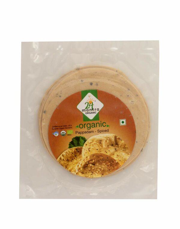 24 Mantra Spiced Papad 100gms