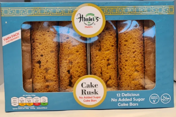 Humi's Cake Rusk (No Added Sugar) 12 Bars