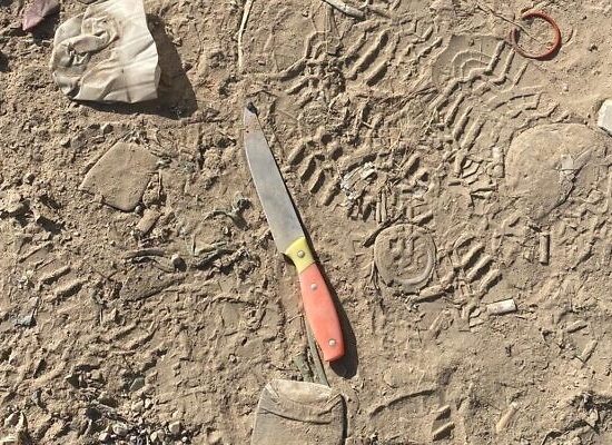 Kvinnans kniv, enligt IDF