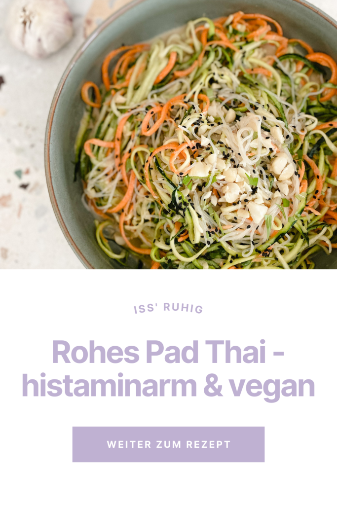 Rohes Pad Thai Rezept histaminarm & vegan