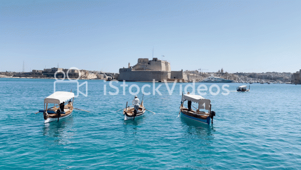 Malta, classic Maltese boats in 4K