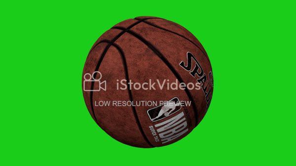 Dirty Basketball rotating in 4K
