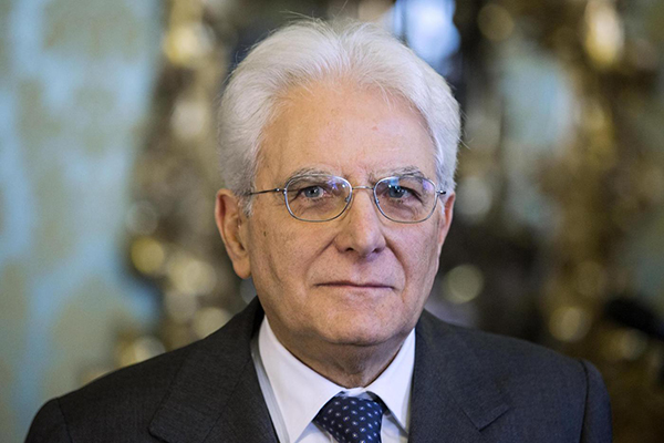 Il Presidente della Repubblica Sergio Mattarella.