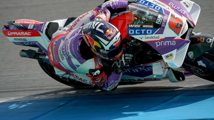 Zarco in testa nelle libere in Austria, Ducati super