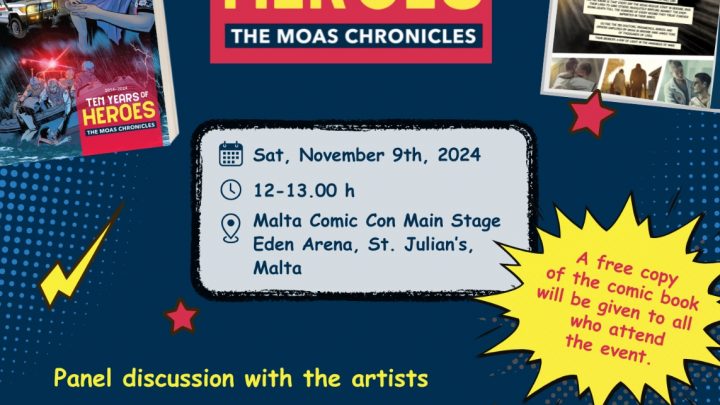 Malta Comic Con: MOAS presenta il nuovo fumetto per celebrare dieci anni di missioni umanitarie
