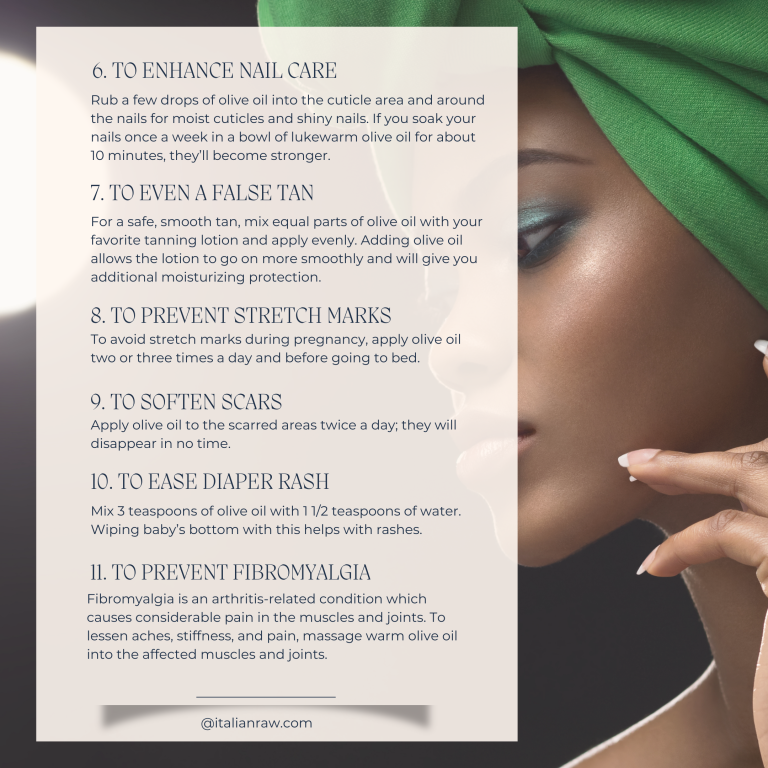 olive oil and beauty tips