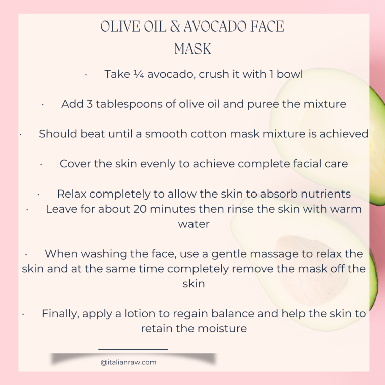HOW TO PREPARE AVOCADO AND OLIVE OIL FACE MASK