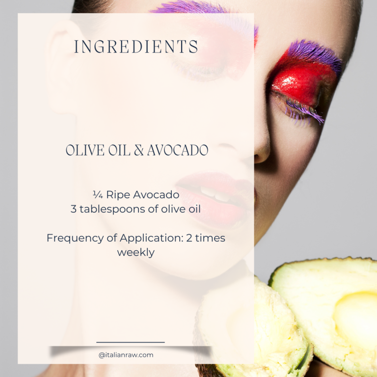 INGREDIENTS AVOCADO AND OLIVE OIL FACE MASK