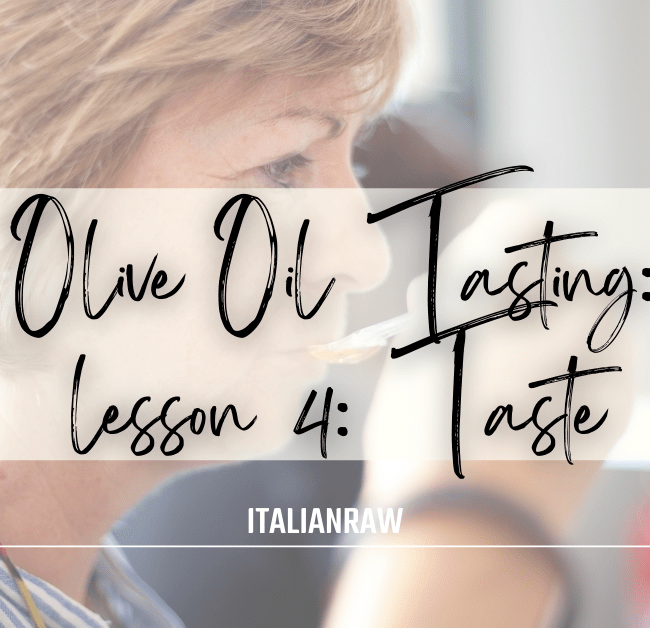 olive oil tasting lesson