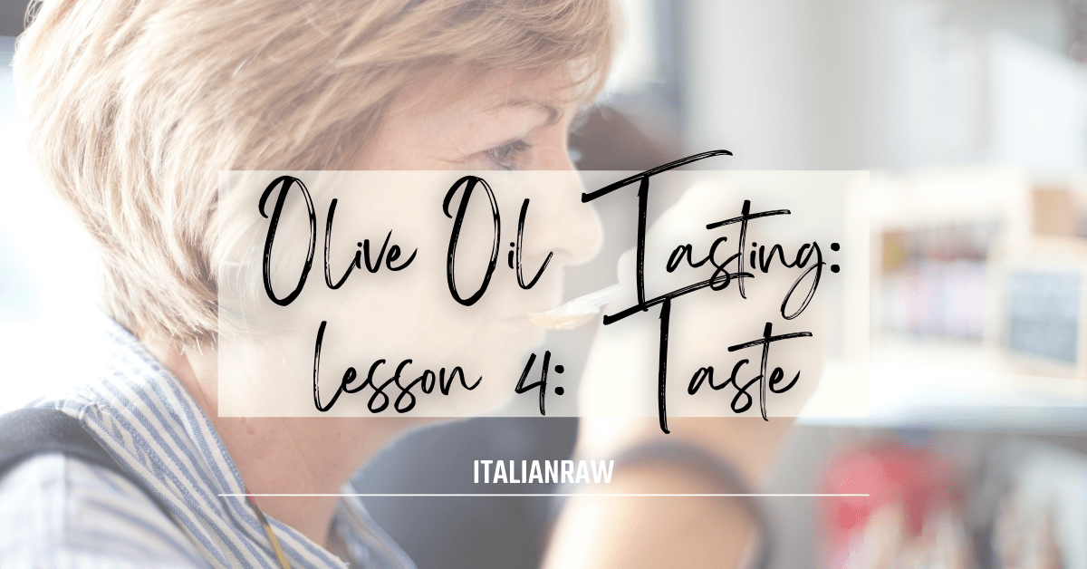 olive oil tasting lesson