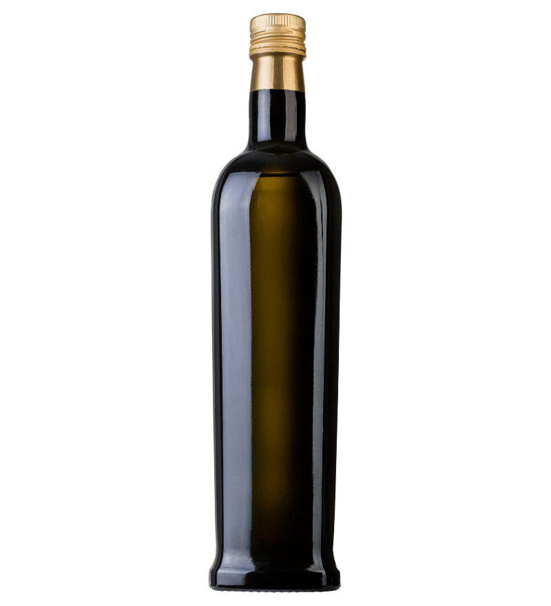 dark olive oil bottle