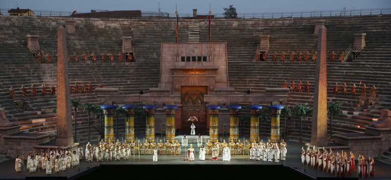 SETTIMA RAPPRESENTAZIONE DI AIDA  PER L’ARENA DI VERONA OPERA FESTIVAL 2016