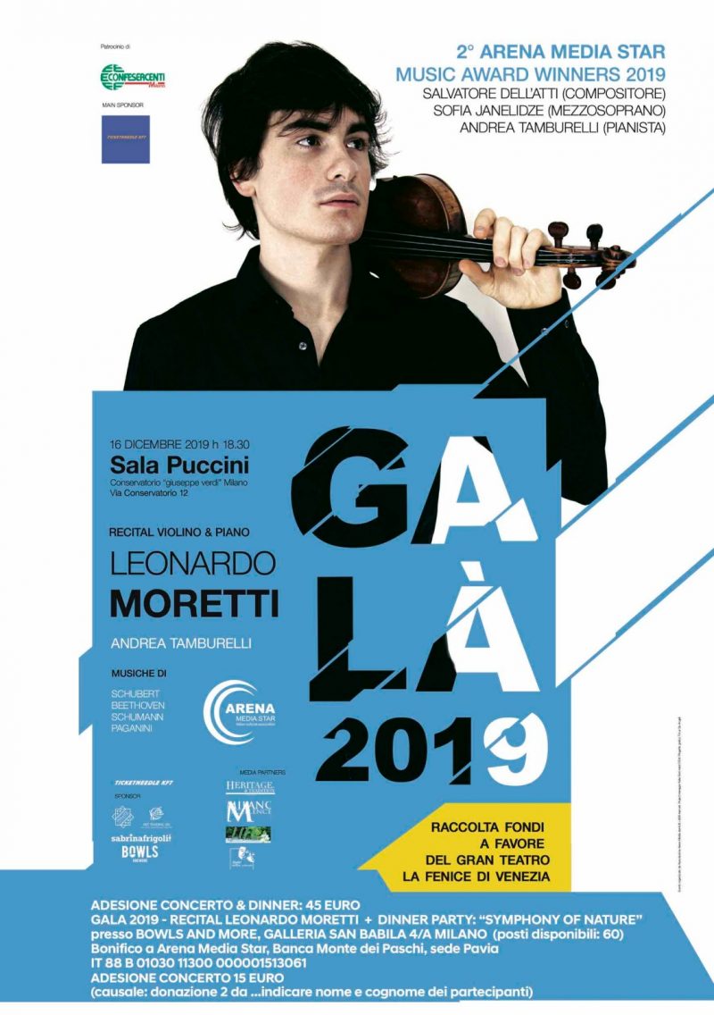 GALA 2019 – Conservatorio Giuseppe Verdi di Milano (sala Puccini)