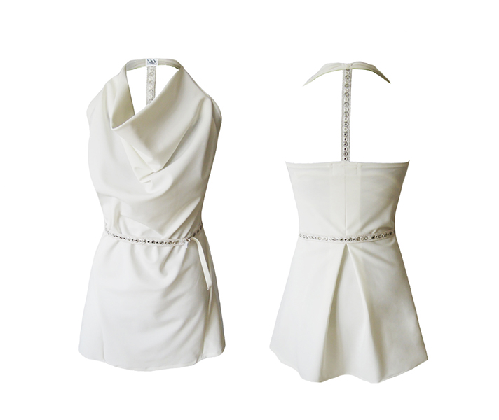 White Nyx Wrap Dress @ Dressing