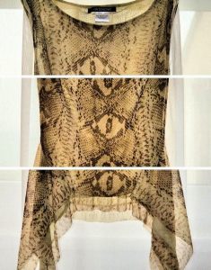Sheer 2-face python mesh top by Iva Sokovic / Photo Skye Reid
