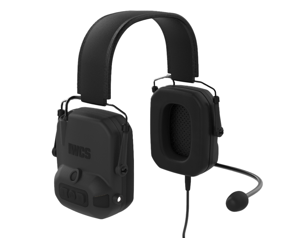 headset front wired iriComm 4.0 IWCS waterproof communication hear through situational awareness Communication can save lives