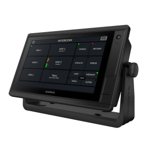 IWCS Interface for intercom systems works on multi funktional displays (MFD), Phones and tablets. Garmin MFD waterproof intercom Communication can save lives