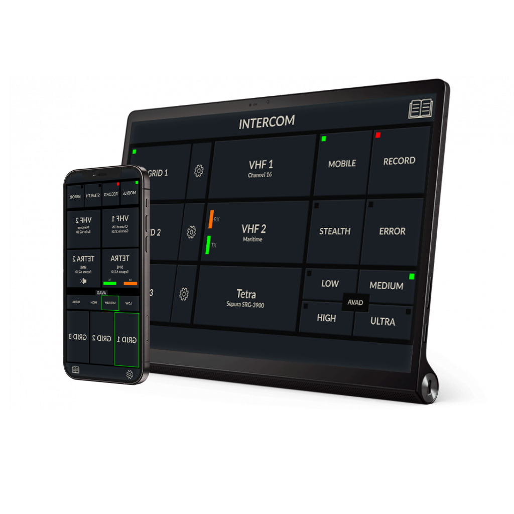 IWCS Interface for intercom systems works on multi funktional displays (MFD), Phones and tablets. Garmin Raymarine waterproof intercom communication can save lives