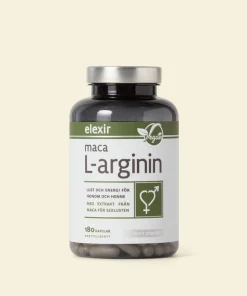Elexir Maca L-Arginine 180 Capsules - Made in Sweden