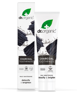 Dr Organic Activated Carbon Extra Whitening Fluoride Toothpaste 100 ml