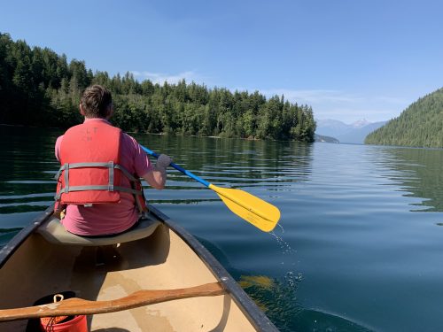 canoeing on Clearwater Lake