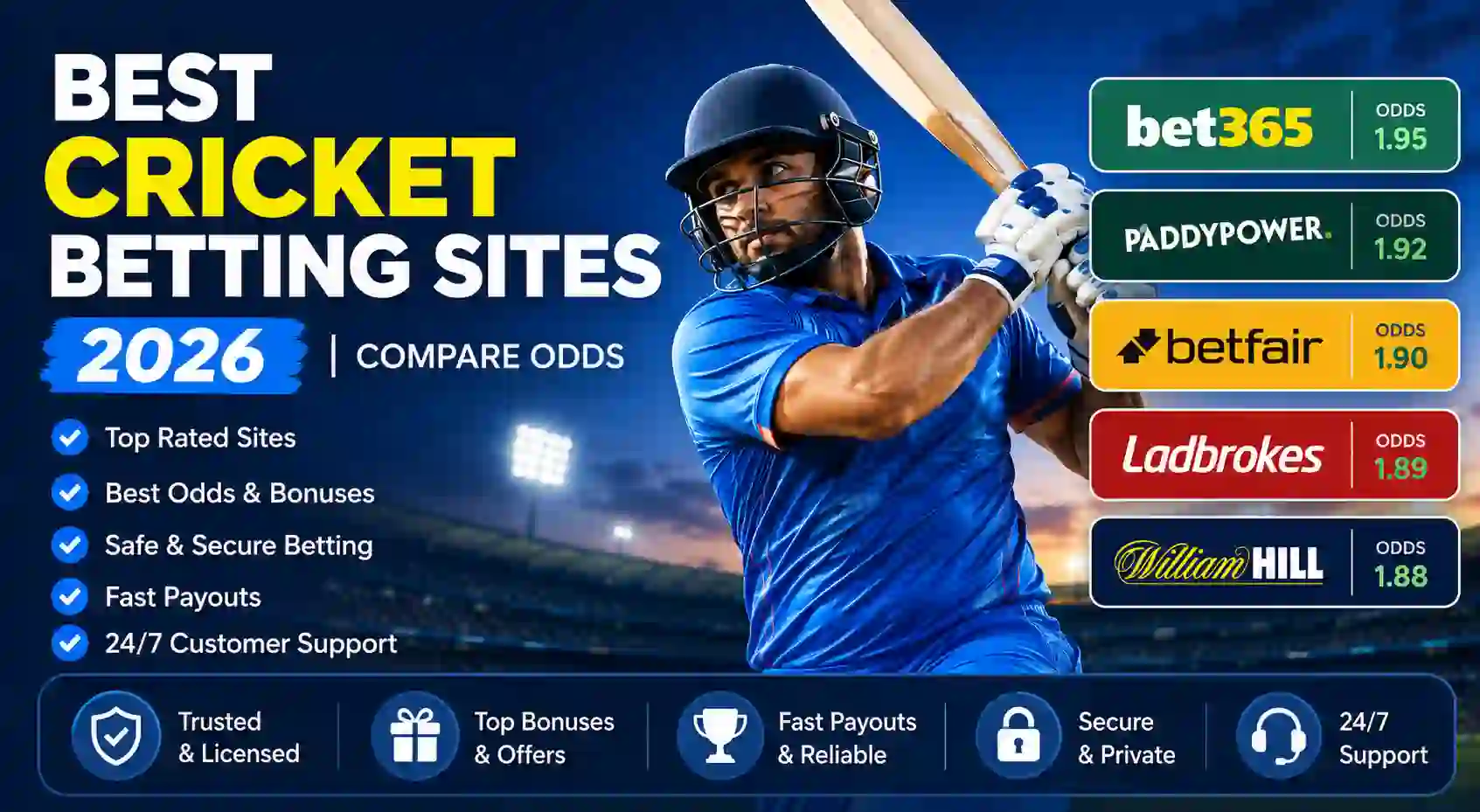 Best Cricket Betting Sites 2026