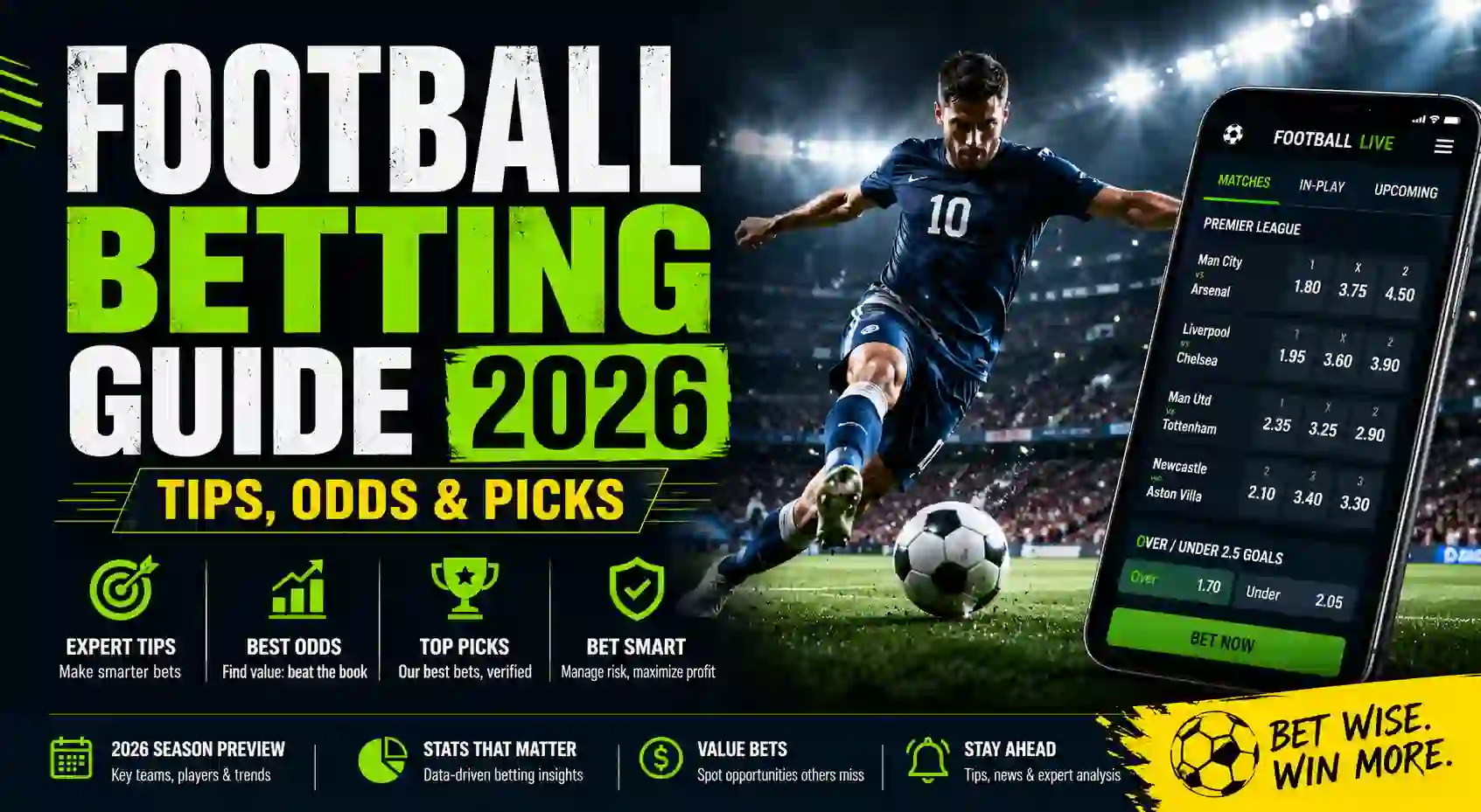 Football Betting Guide 2026: Tips, Odds & Picks
