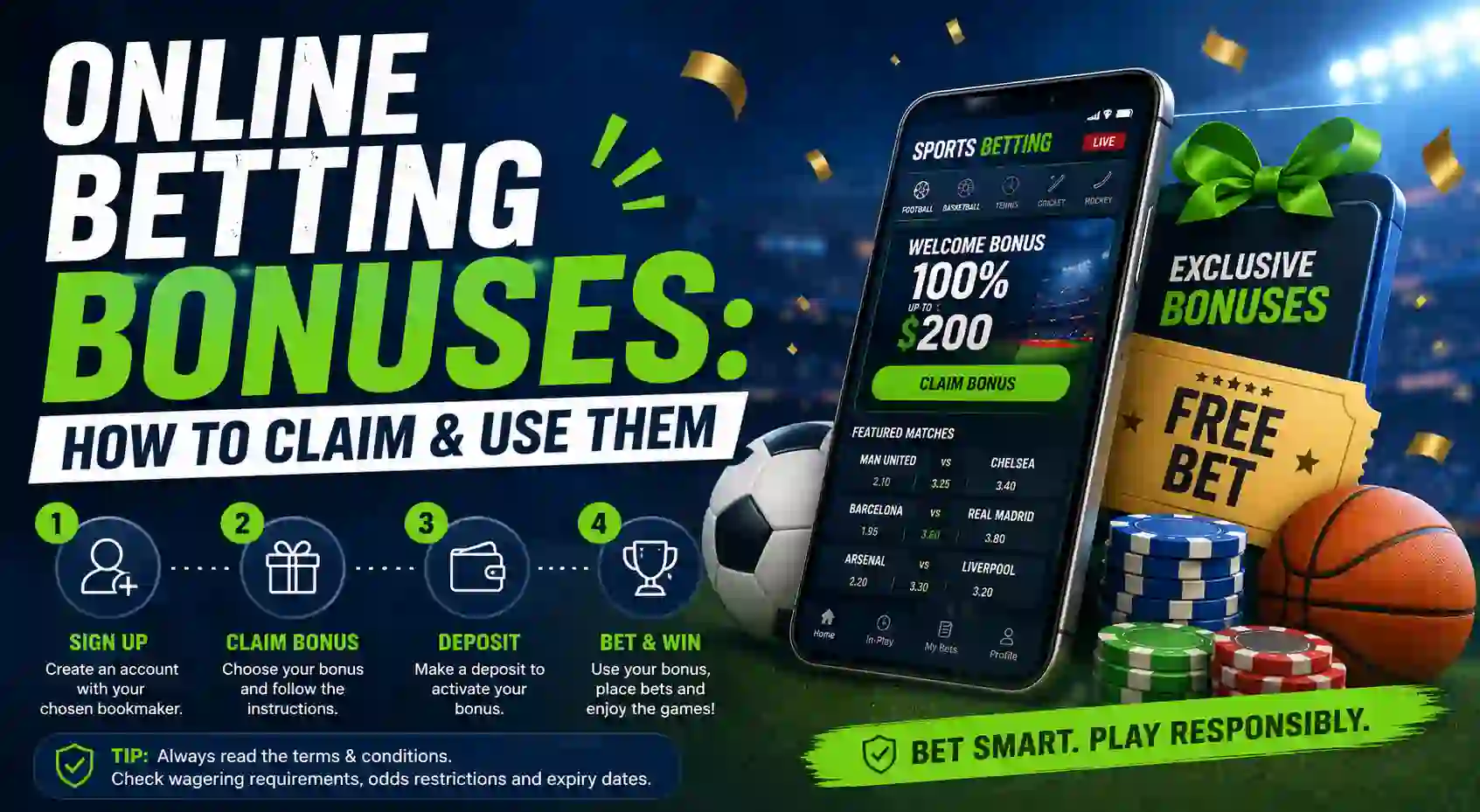 Online Betting Bonuses: How to Claim & Use Them