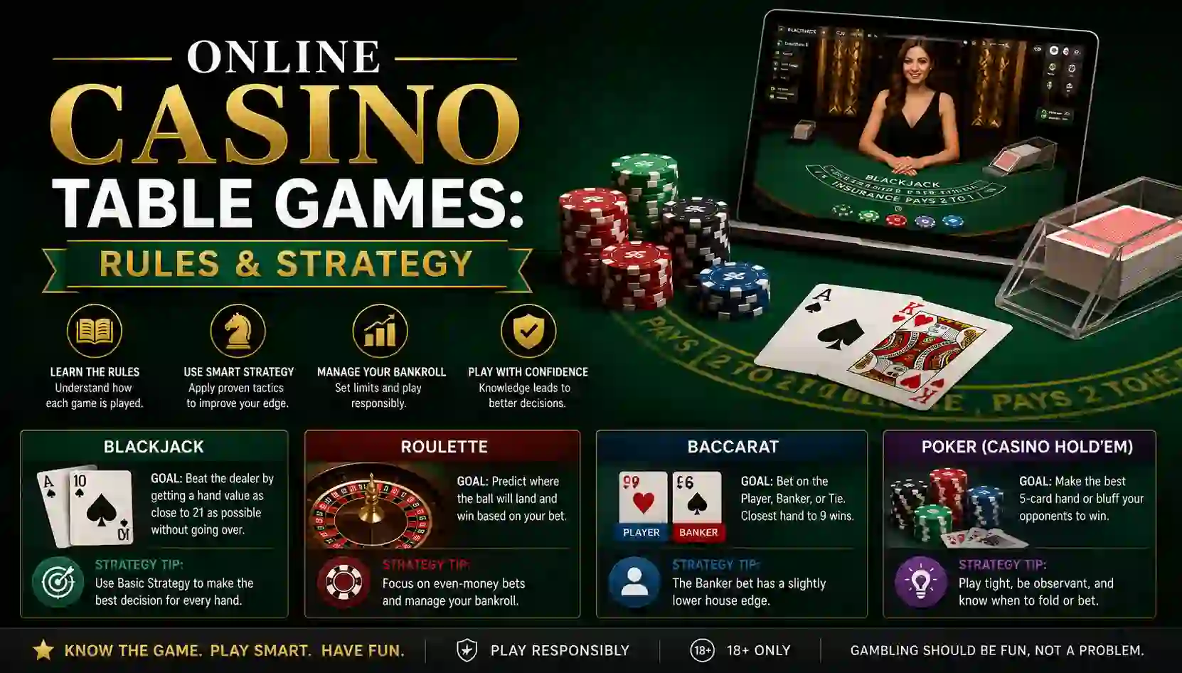Online Casino Table Games: Rules & Strategy