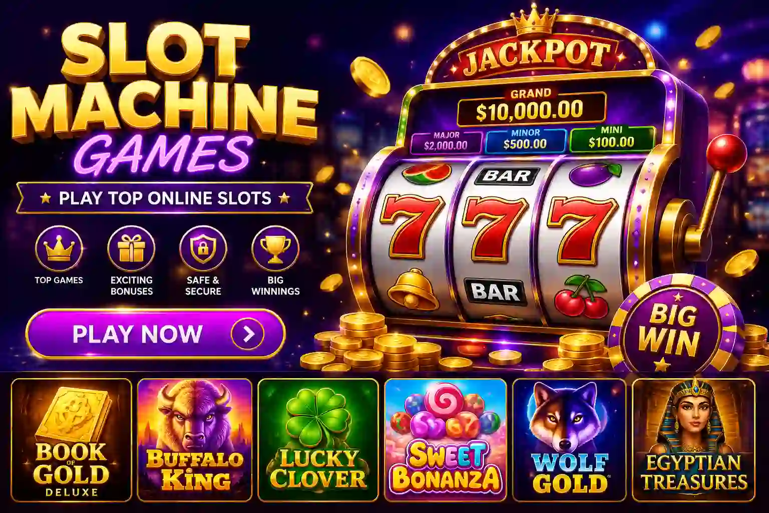 Slot Machine Games | Play Top Online Slots