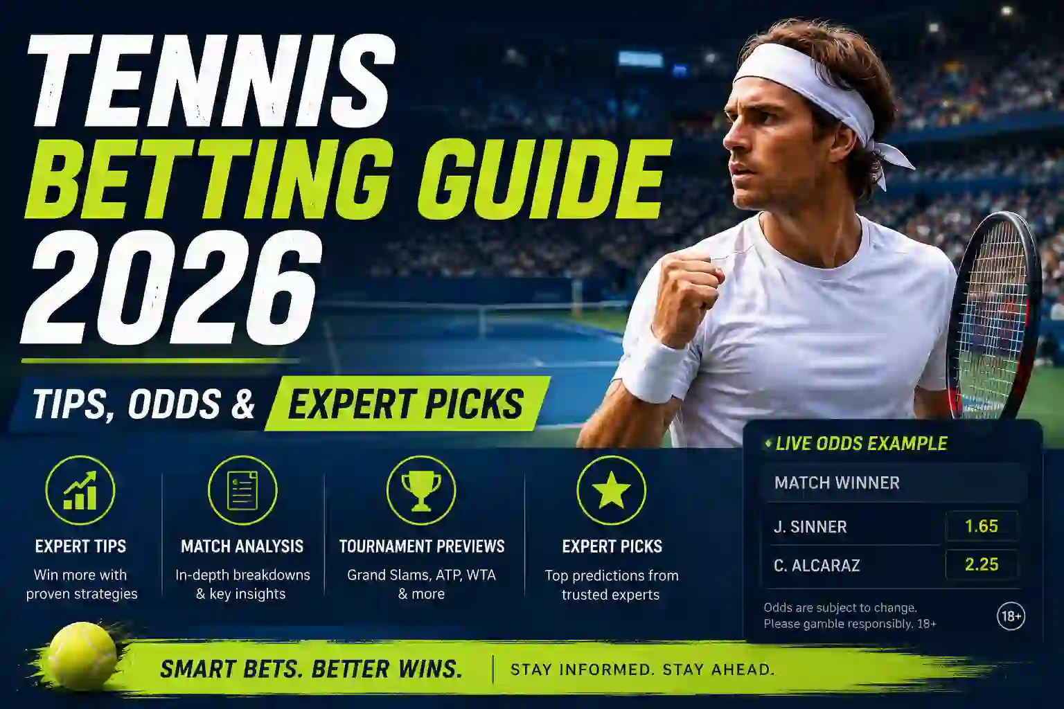 Tennis Betting Guide 2026: Tips, Odds & Expert Picks