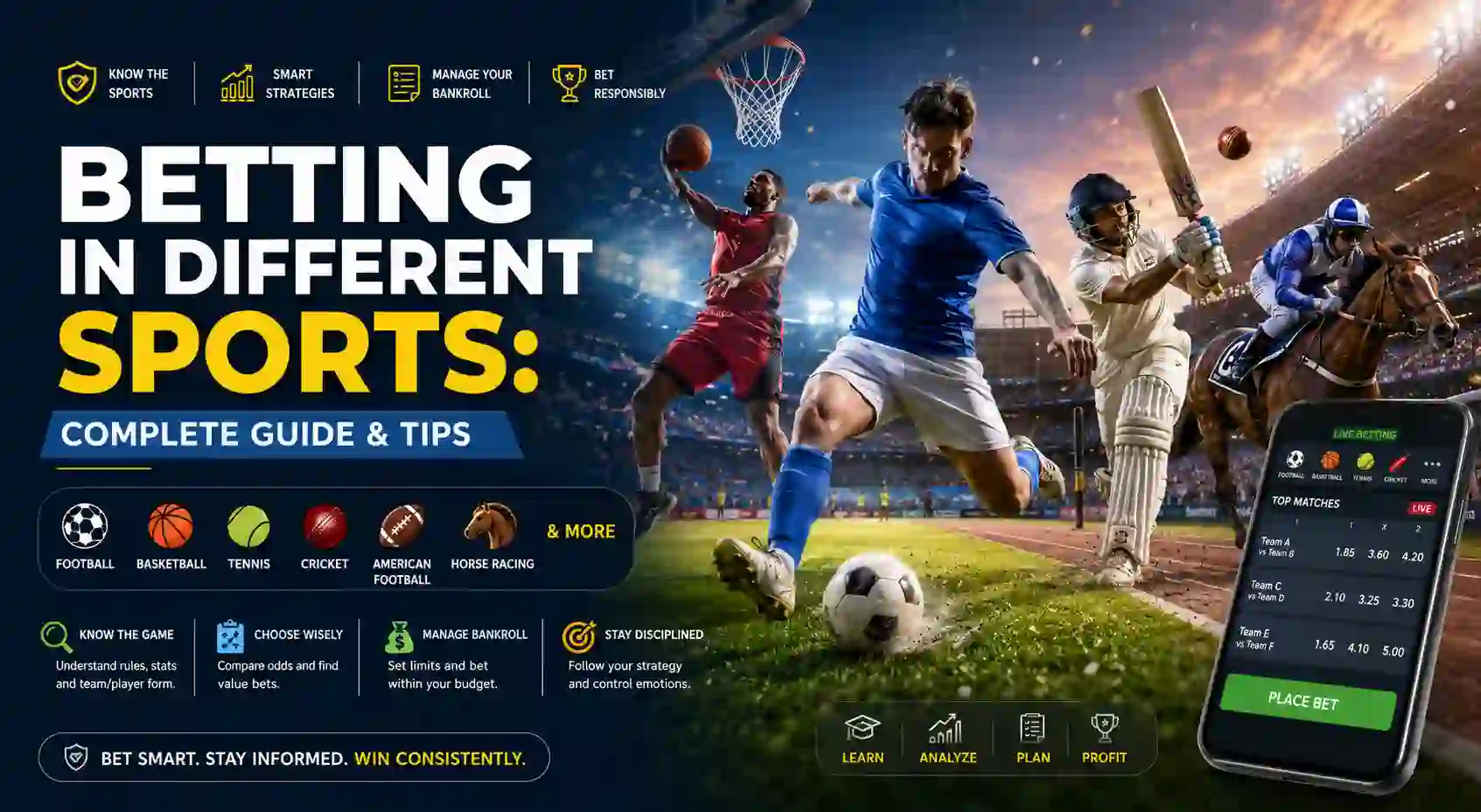 Betting in Different Sports: Complete Guide & Tips