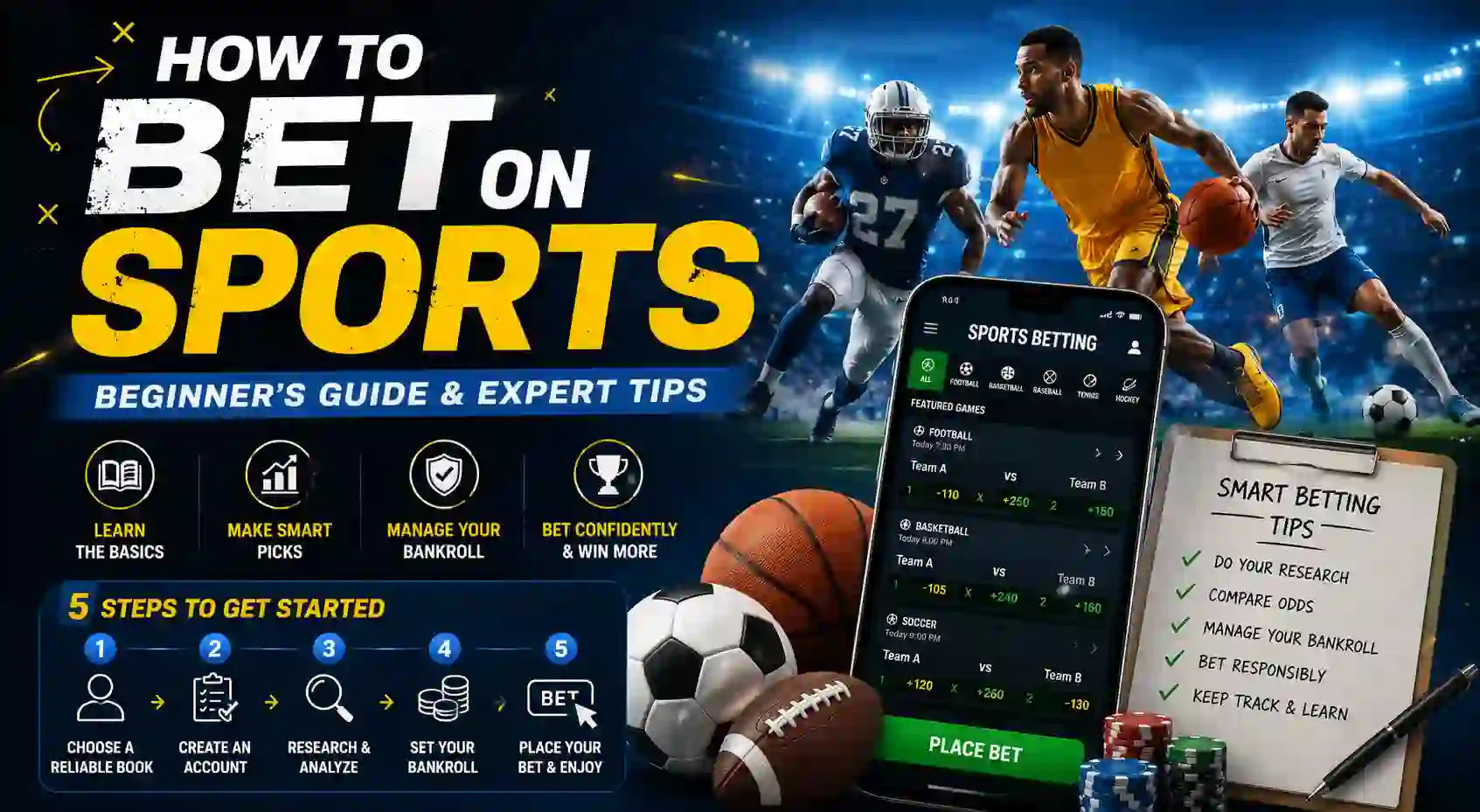 How to Bet on Sports: Beginner’s Guide & Expert Tips