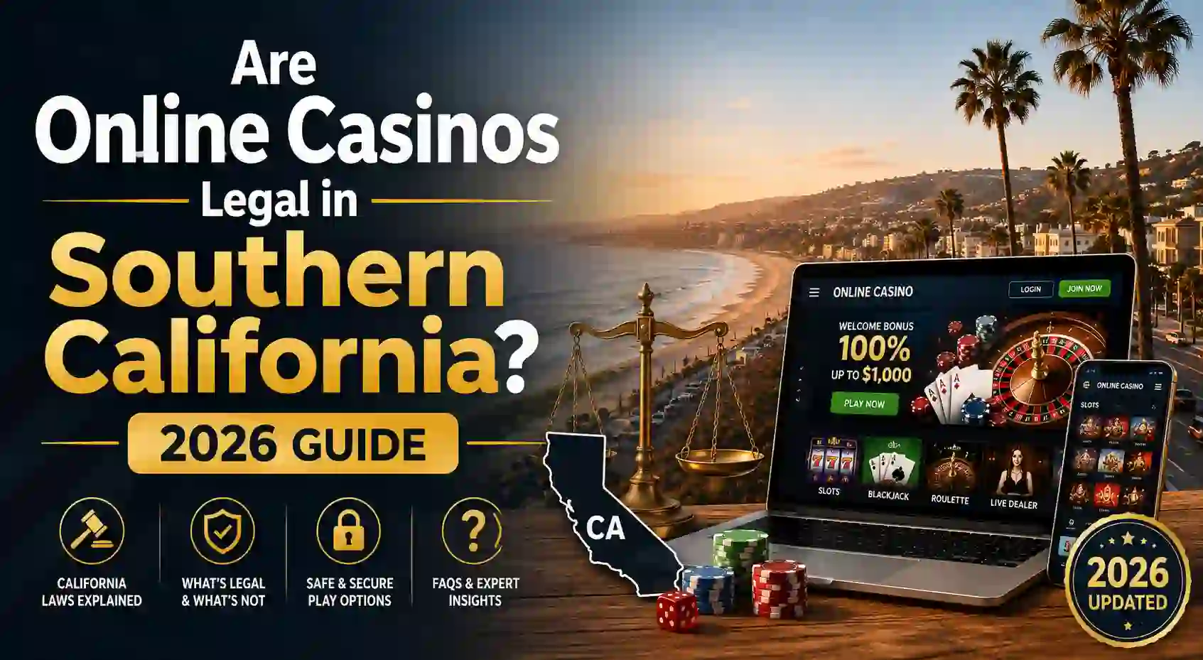 Are Online Casinos Legal in Southern California? 2026 Guide